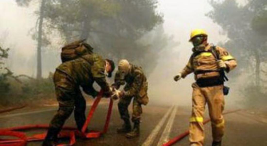 Пожар в гръцко вдигна на крак огнеборците от Доспат