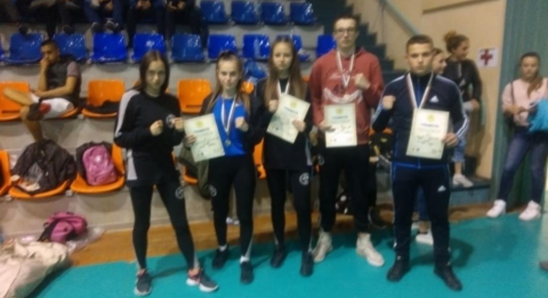 Четири медала за бойците от СК "АРЕС-МАДАН" от Държавното първенство по кикбокс