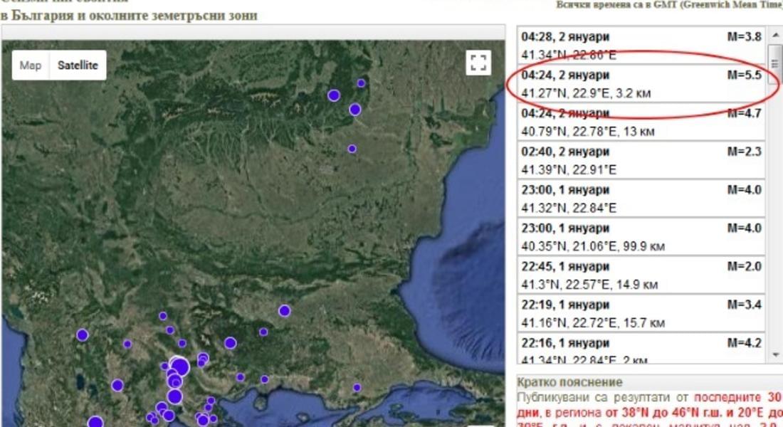 Земетресение разлюля България, усети се и в Смолян