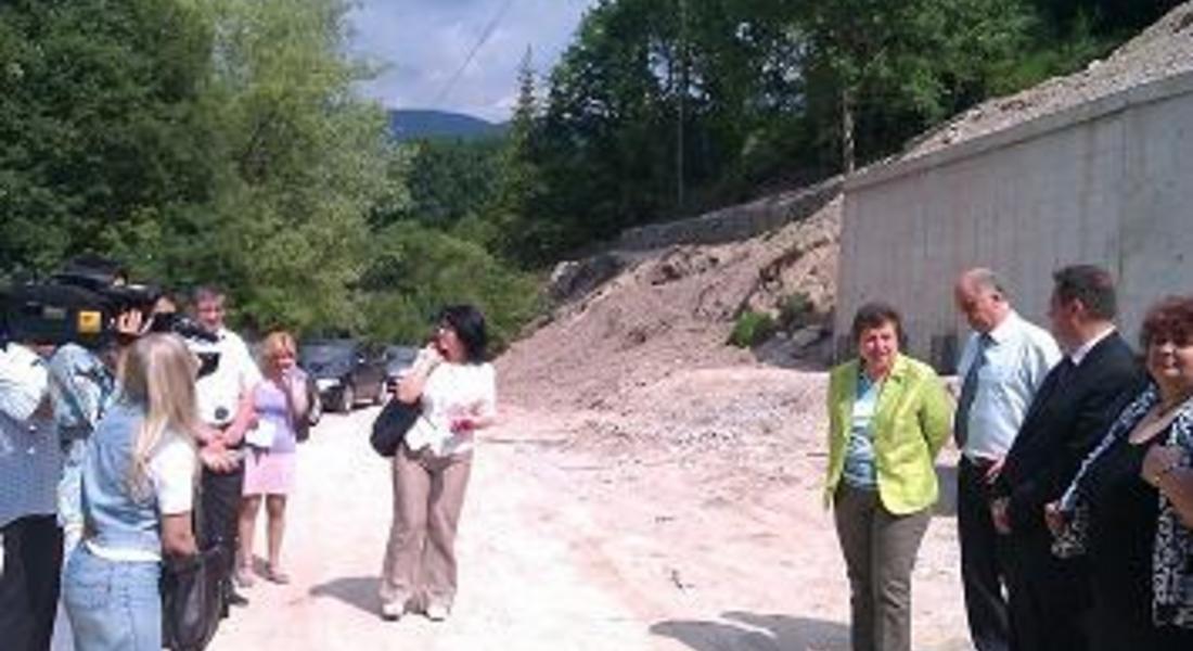 Общината отчете проект за обезопасяване на свлачище на "Белия камък"