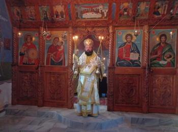Празнична св. Литургия отслужи Смоленски епископ Висарион в храм ”Св. Георги Победоносец”- Мадан