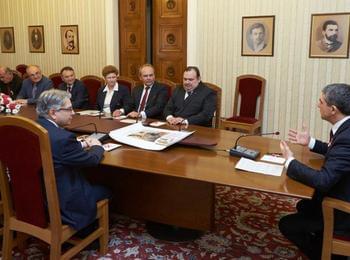 Председателят на Областния читалищен съюз - Смолян на среща при президента