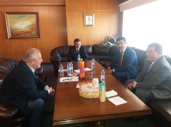 Кметът Мелемов се срещна с бригаден генерал Хадзигеоргиу, председател на Българо-гръцката гранична комисия