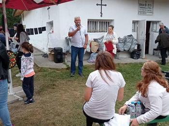  Стефан Сабрутев уважи летния празник на деца с увреждания в района на Смолянските езера до параклиса „Св. Дух"	
