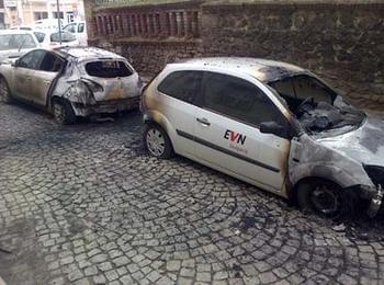 Подпалиха коли на EVN в Пловдив