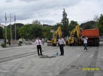 Започнаха строителните дейности в централната част на Златоград