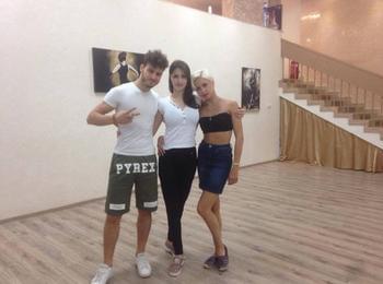 Вицешампионите на Италия  по спортни танци на подготовка в PaulaGeorge Dance Studio