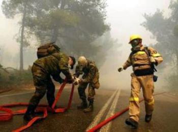 Пожар в гръцко вдигна на крак огнеборците от Доспат