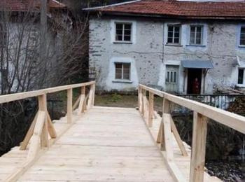 Изградиха нов мост в село Мугла, който свързва шест възрастни семейства