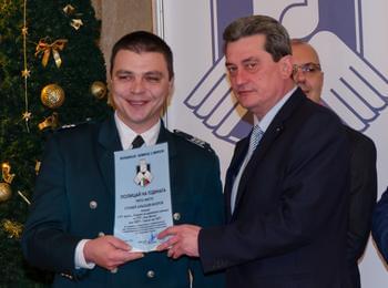 Граничар от Смолян получи отличие на церемонията “Полицай на годината” 