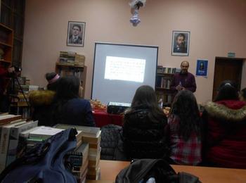 Писателят Радослав Чичев се срещна с ученици в райковското читалище "Балкански просветител"
