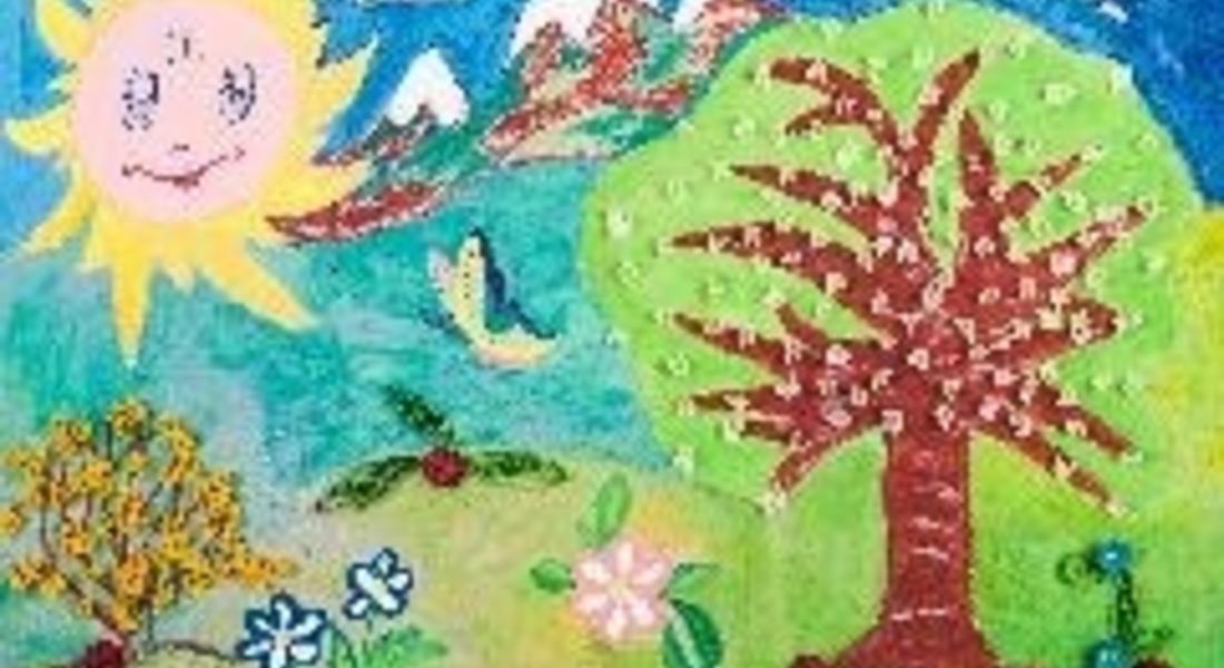Деца рисуват на тема „Как искаме Европейският съюз да промени моя град”