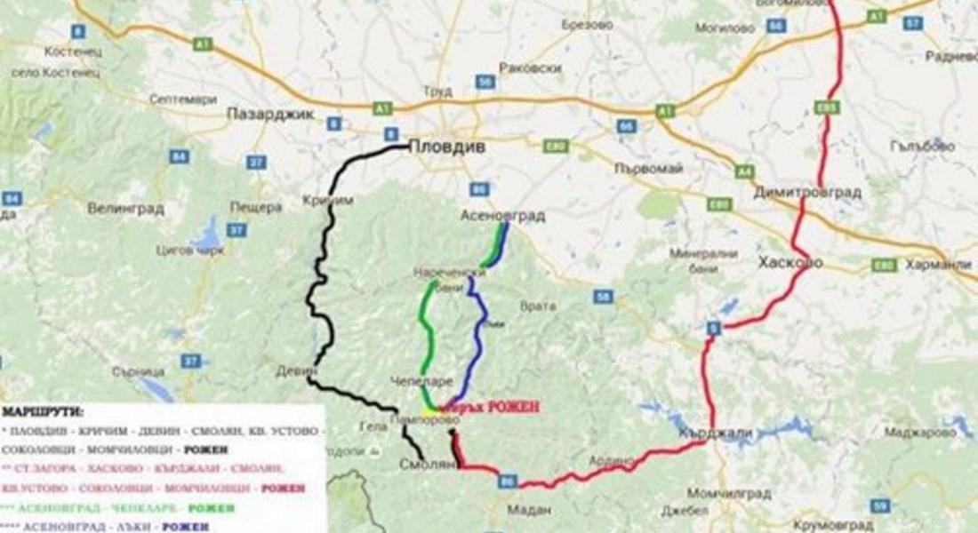 Транспортна схема – Рожен, 15-17 юли 2016 г.