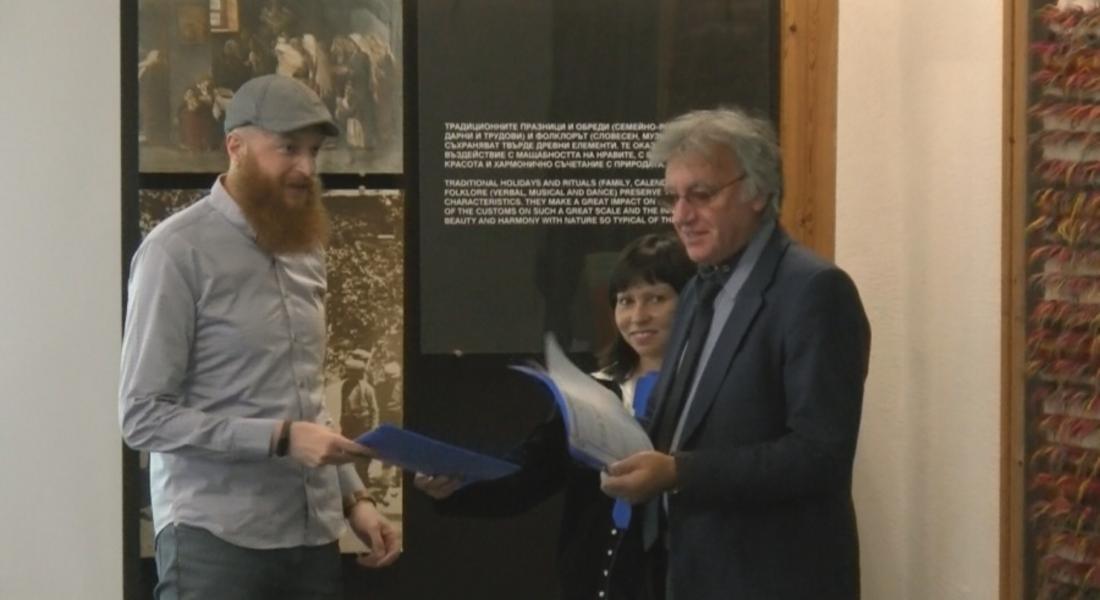 Петър Кадиев /АБВ/ с грамота от Клуб „Приятели на РИМ „Стою Шишков” - Смолян