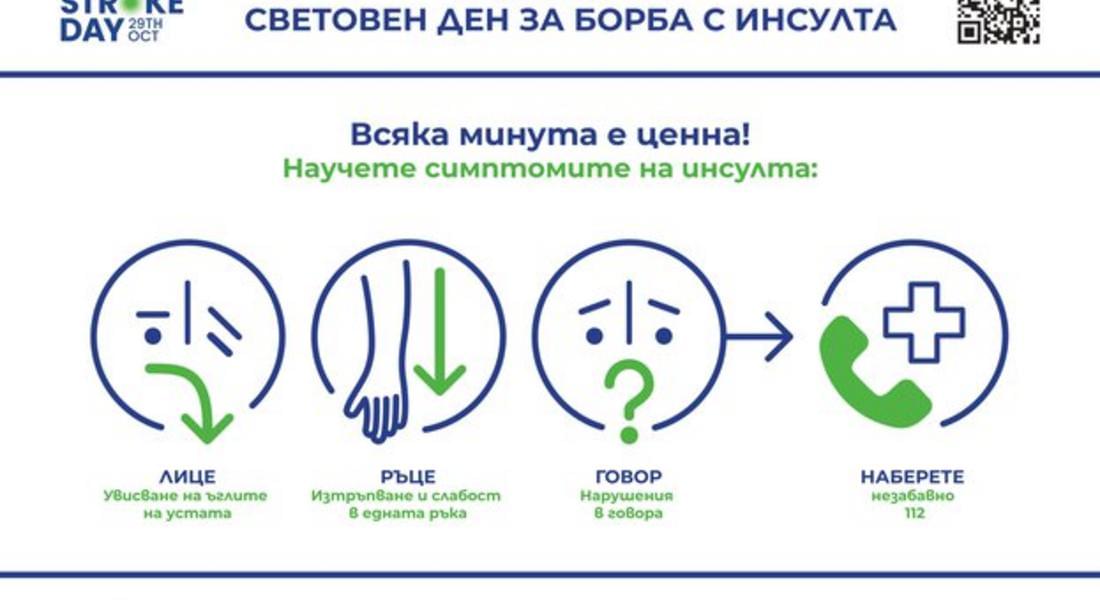 ОБЩИНА СМОЛЯН СЕ ВКЛЮЧИ В НАЦИОНАЛНАТА КАМПАНИЯ „НАУЧИ СИМПТОМИТЕ НА ИНСУЛТ! ВСЯКА МИНУТА Е ЦЕННА!“