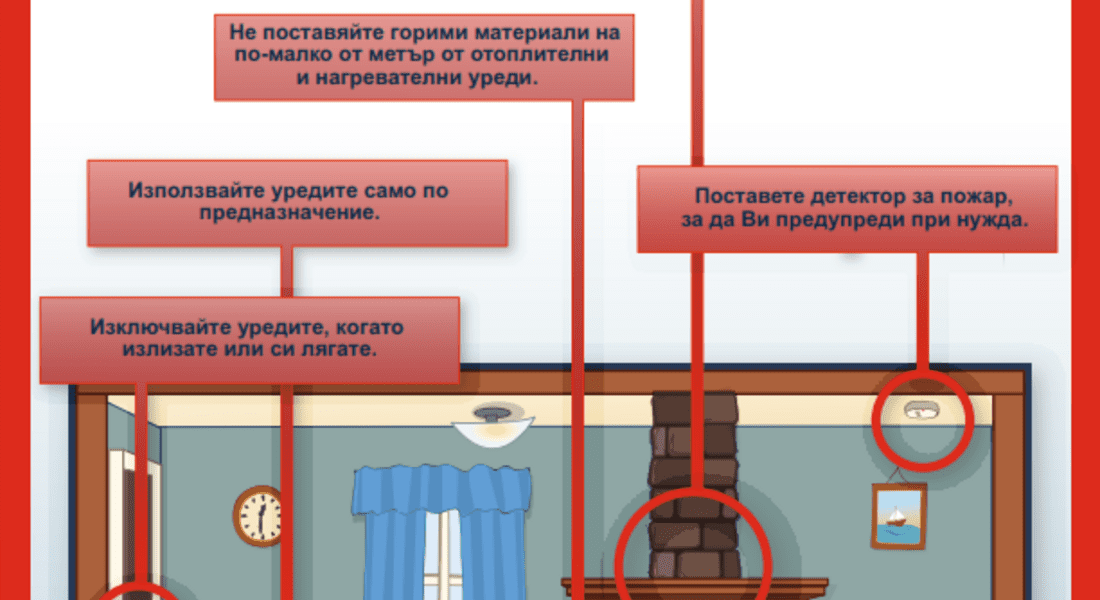 Спазвайте правилата за пожарна безопасност!