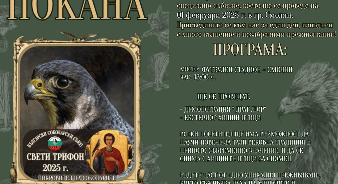 Български соколарски съюз  организира  демонстрация на  хищни птици в Смолян