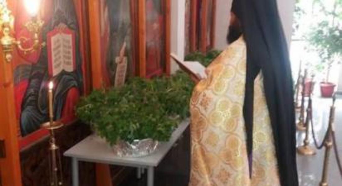 Архимандрит Висарион оглави светата Божествена Литургия на Цветница