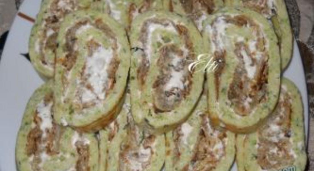Руло от тиквички и патладжани