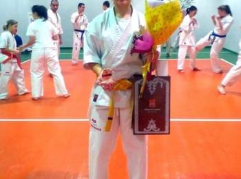   Спортен клуб благодари на кмета Мелемов, без чиято помощ Таня Щерева нямаше да участва на Европейско по карате