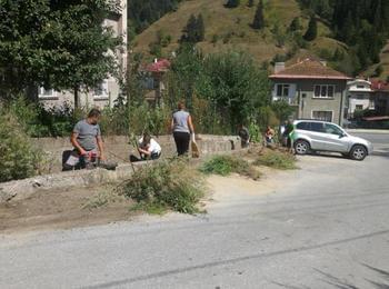  Първите участници в кампанията "Да изчистим България заедно" 2017  в Чепеларе