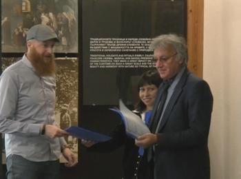 Петър Кадиев /АБВ/ с грамота от Клуб „Приятели на РИМ „Стою Шишков” - Смолян