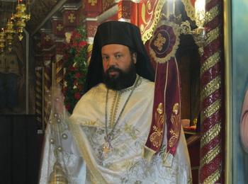 Благослов на архимандрит Висарион за Рождество Христово